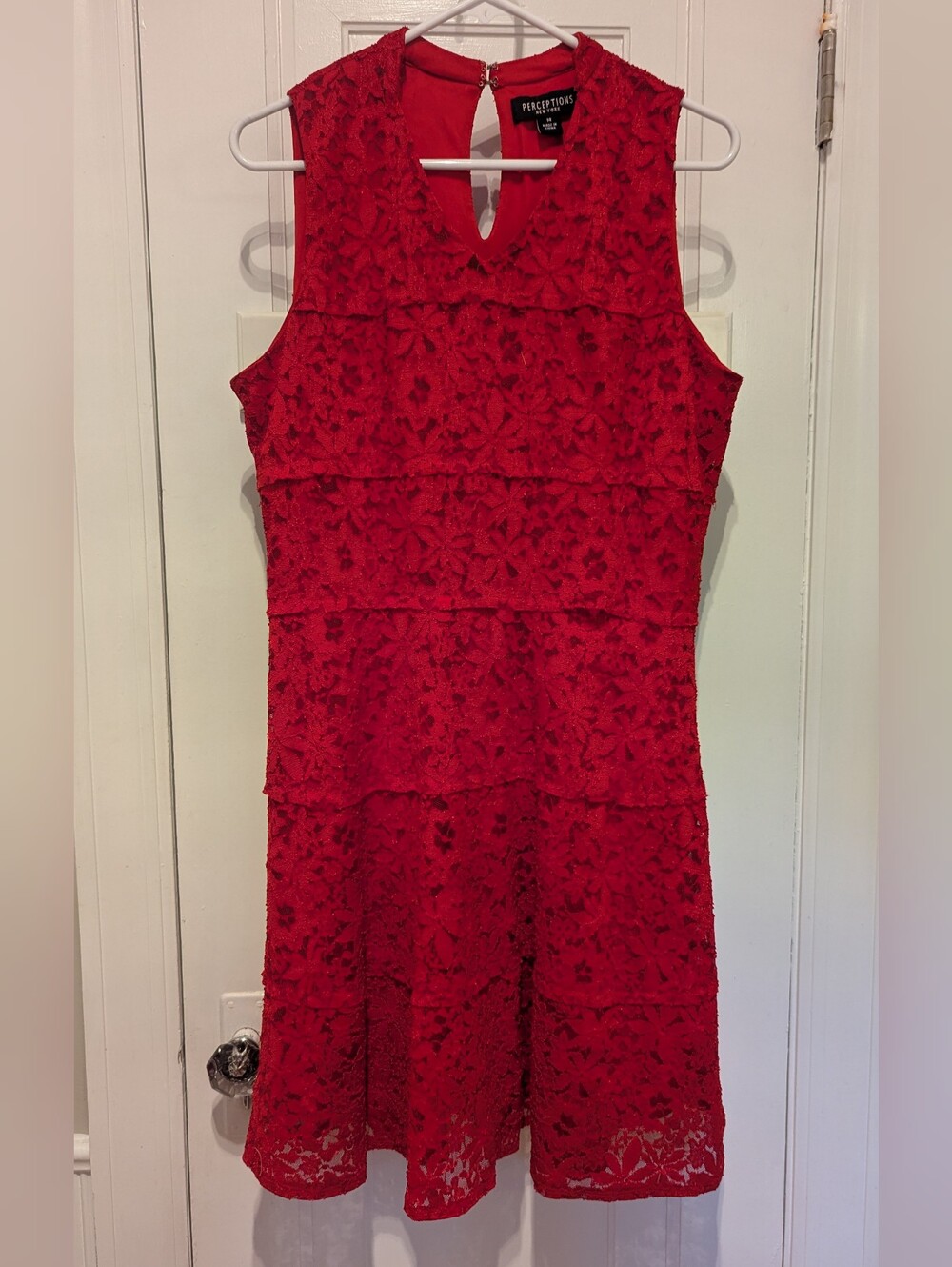 Perceptions Red Lace Fit & Flare Dress  ❤️Little Red Riding Hood!